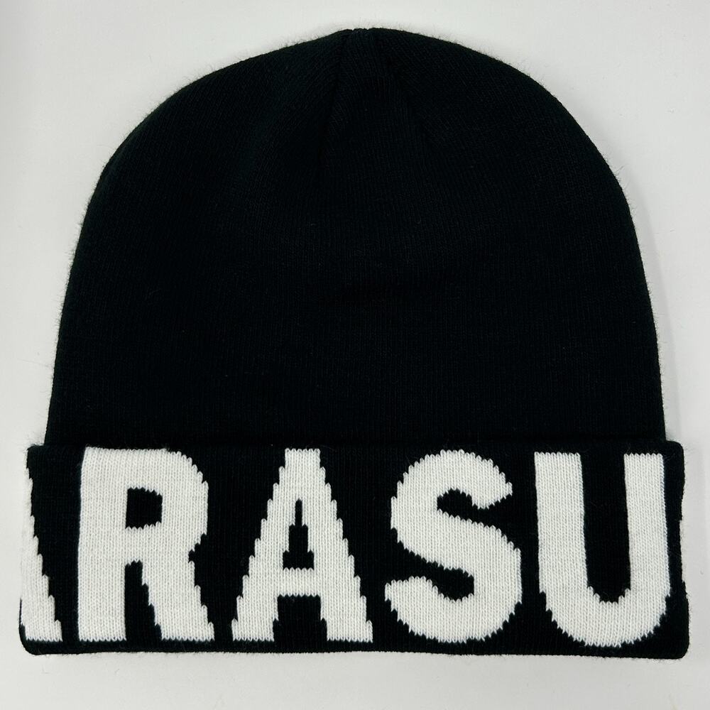 Parasuco Jeans Beanie Winter Hat Toque Streetwear Flip Cuffed Black Acrylic - Picture 3 of 9